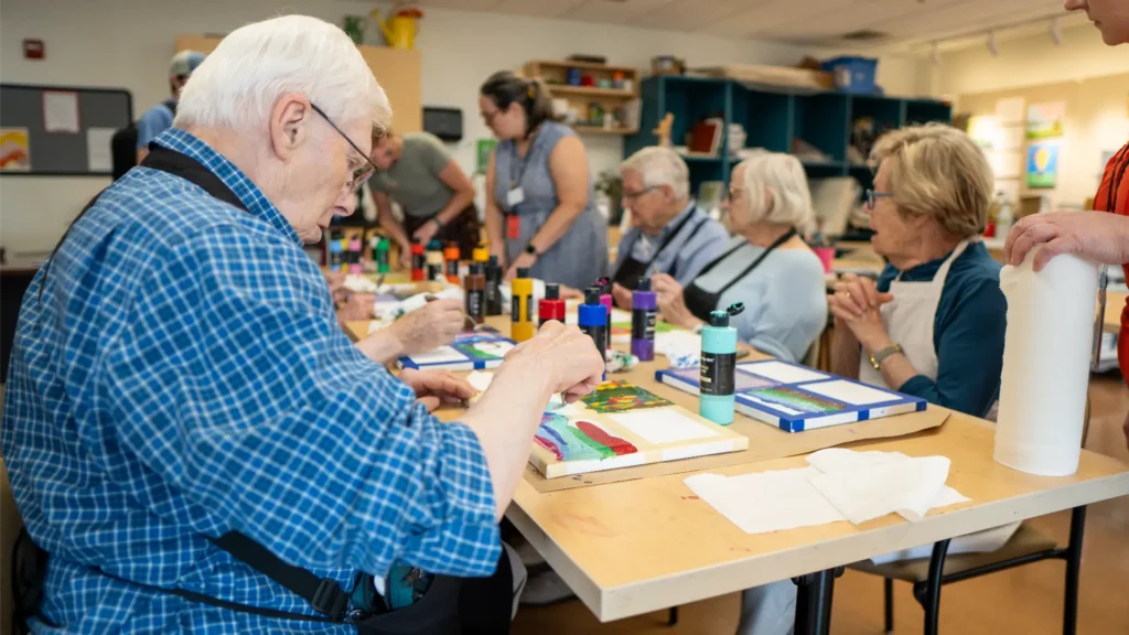 Independent Living in Needham MA at North Hill 1 art classes